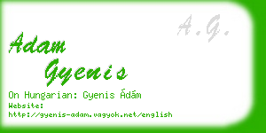 adam gyenis business card